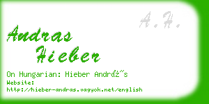 andras hieber business card